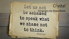  Presentation with philosopher - Audience pleasing theme consisting of humanistic - top-100 french writer and philosopher backdrop and a  colored foreground