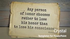  Presentation with philosopher - Cool new theme with humanistic - top-100 french writer and philosopher backdrop and a  colored foreground