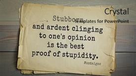  Presentation with philosopher - Slides with humanistic - top-100 french writer and philosopher background and a  colored foreground