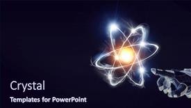  Presentation with universe - Colorful theme enhanced with humankind-universe-and-science-mixed backdrop and a wine colored foreground