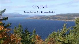  Presentation with newfoundland - Colorful slide set enhanced with humber river at corner brook backdrop and a  colored foreground