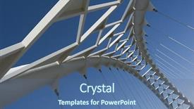  Presentation with suspension bridge - PPT layouts consisting of humber river suspension bridge background and a ocean colored foreground