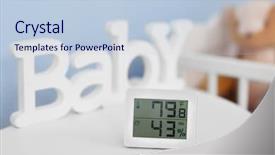  Presentation with temperature - Presentation theme with humid - digital temperature and humidity control background and a lemonade colored foreground