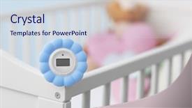  Presentation with control - Cool new presentation theme with humid - digital temperature and humidity control backdrop and a sky blue colored foreground