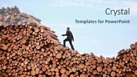  Presentation with way - Colorful slide deck enhanced with humility - methodical business man on his backdrop and a sky blue colored foreground