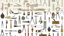  Presentation with utensils - Colorful theme enhanced with colorful fish in water backdrop and a dark gray colored foreground