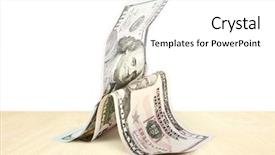 Presentation with money - Slides having humor concept of money makes background and a white colored foreground