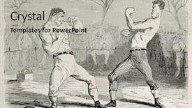  Presentation with antique - PPT theme enhanced with humorous illustration of a box background and a light gray colored foreground