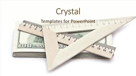  Presentation with dollar - Audience pleasing PPT theme consisting of hundred-dollar-banknote-isolated backdrop and a cream colored foreground