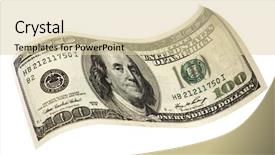  Presentation with clipping - Theme with hundred dollar banknote isolated background and a lemonade colored foreground