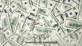  Presentation with dollar - PPT layouts consisting of hundred-dollar-bills-abstract-background background and a soft green colored foreground