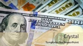  Presentation with the money hundred - Beautiful slide deck featuring hundred dollar bills american money backdrop and a lemonade colored foreground