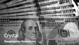  Presentation with united states - Beautiful PPT layouts featuring hundred dollar bills american money backdrop and a gray colored foreground