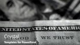  Presentation with trust god - Audience pleasing slides consisting of hundred-dollar-bills-american-money backdrop and a gray colored foreground