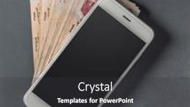  Presentation with uae - Slide deck featuring hundred-uae-dirham-currency-notes background and a dark gray colored foreground