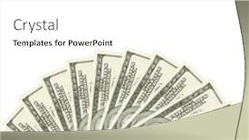  Presentation with spread - Slides featuring money borders border - hundreds of dollars spread background and a white colored foreground