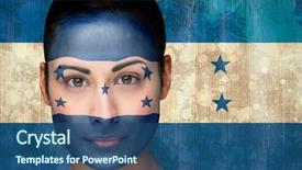  Presentation with composite - Presentation theme consisting of hunduras - composite image of beautiful football background and a  colored foreground