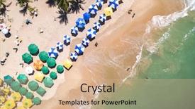  Presentation with bahia - Cool new PPT layouts with hunduras - top view of a beach backdrop and a coral colored foreground