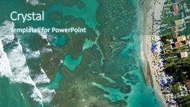  Presentation with mato grosso brazil - Amazing PPT theme having hunduras - topview of porto de galinhas backdrop and a ocean colored foreground