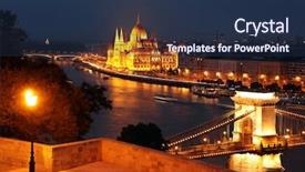  Presentation with legislative - Cool new slides with hungarian parliament building also known backdrop and a tawny brown colored foreground