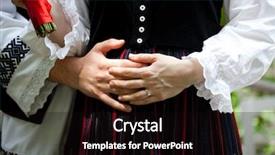  Presentation with marriage - Cool new presentation theme with hungarian wedding dress and groom backdrop and a black colored foreground