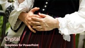  Presentation with bride - Amazing slides having hungarian wedding dress and groom backdrop and a wine colored foreground