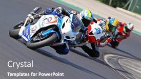  Presentation with race track - Theme featuring hungaroring-hungary-june-19-unidentified background and a gray colored foreground