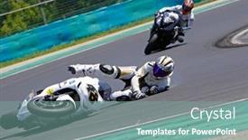  Presentation with rider - Colorful PPT layouts enhanced with hungaroring-hungary-june-19 backdrop and a seafoam green colored foreground