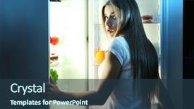  Presentation with eat - Amazing slide deck having hunger - beautiful girl choosing what backdrop and a tawny brown colored foreground