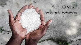  Presentation with rice - Slide set enhanced with hunger - hands holding rice background and a light gray colored foreground