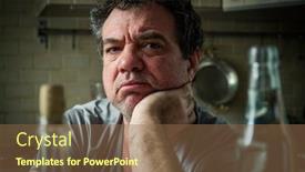  Presentation with alcoholism - Slide deck having hungover-drunk-sad-middle-aged background and a tawny brown colored foreground