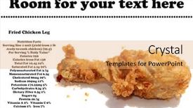  Presentation with food chicken - Presentation theme with hungry around the world background and a yellow colored foreground