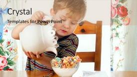  Presentation with helping hands children - Theme featuring helping himself background and a  colored foreground