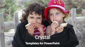  Presentation with black child - PPT layouts enhanced with hungry sisters summer cold day background and a dark gray colored foreground