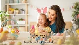  Presentation with happy birthday frame holiday - Presentation design featuring hunny - happy holiday a mother background and a coral colored foreground