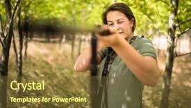  Presentation with hunting - Presentation design with hunting season hunting outdoor sports background and a tawny brown colored foreground