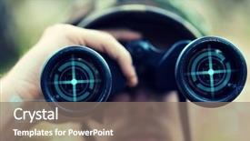  Presentation with hunting - Audience pleasing slides consisting of infantry - hunting war army and people backdrop and a gray colored foreground