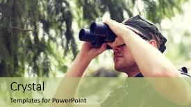  Presentation with hunting - Beautiful PPT layouts featuring hunting war army and people backdrop and a mint green colored foreground