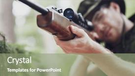  Presentation with hunting - PPT layouts with hunting war army and people background and a seafoam green colored foreground