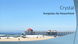  Presentation with huntington - PPT theme consisting of huntington-beach-ca-march-25 background and a light blue colored foreground