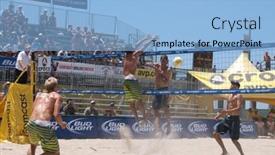  Presentation with huntington - Colorful presentation theme enhanced with huntington-beach-ca-may-23 backdrop and a light blue colored foreground