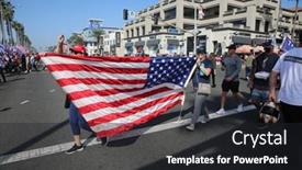  Presentation with huntington - Slide set with huntington-beach-ca-usa-october background and a dark gray colored foreground