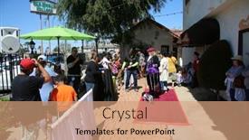  Presentation with huntington - Presentation theme having huntington-beach-california-usa-march background and a  colored foreground