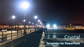  Presentation with huntington - Audience pleasing slide deck consisting of huntington-beach-pier-in-california backdrop and a ocean colored foreground