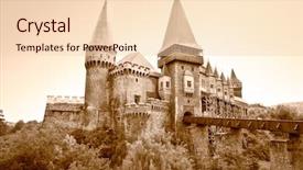  Presentation with renaissance - Beautiful slides featuring hunyad castle medieval gothic-renaissance backdrop and a lemonade colored foreground