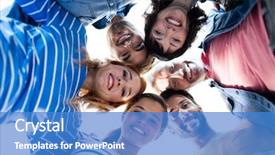  Presentation with creative - Audience pleasing PPT layouts consisting of hurdles - smiling creative business team forming backdrop and a teal colored foreground