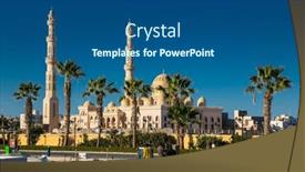  Presentation with masjid - Colorful PPT theme enhanced with hurghada-egypt-jan-27-2020 backdrop and a ocean colored foreground