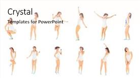  Presentation with fun brain - Slide deck consisting of hurray to us having fun background and a  colored foreground