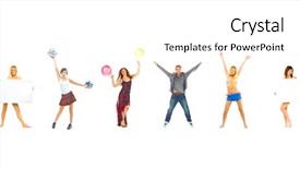  Presentation with sporty - Amazing PPT layouts having hurray to us sporty concept backdrop and a  colored foreground