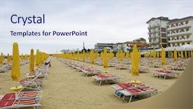  Presentation with history renaissance italian - Slide deck with hurricane cyclone typhoone - empty italian beach background and a sky blue colored foreground